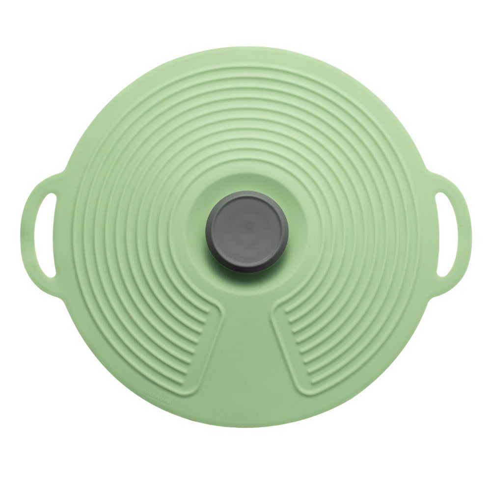 Silicone cooking lid with multifunctional steam valve Bowlift
