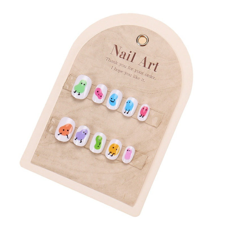 Fun Cartoon-Themed Press-On Nail Set Bowlift