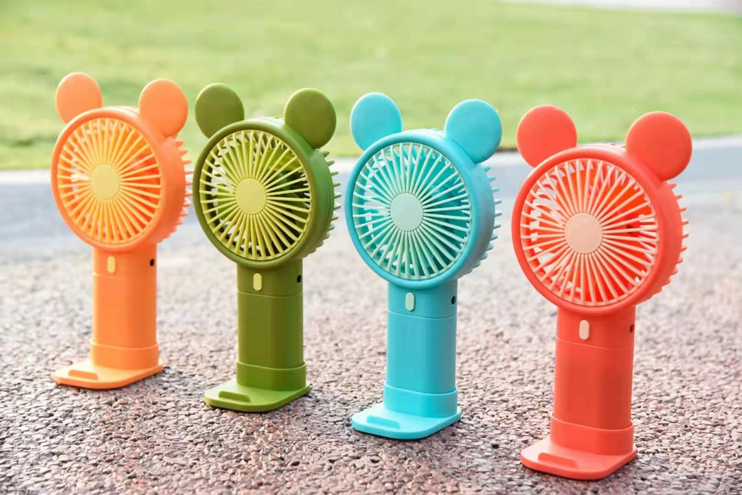 Ladies Portable Handheld Fan with Creative Flower Design Bowlift