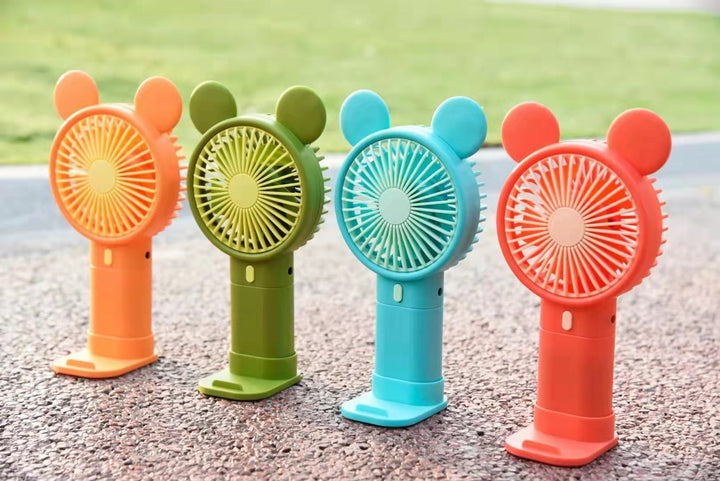 Ladies Portable Handheld Fan with Creative Flower Design Bowlift
