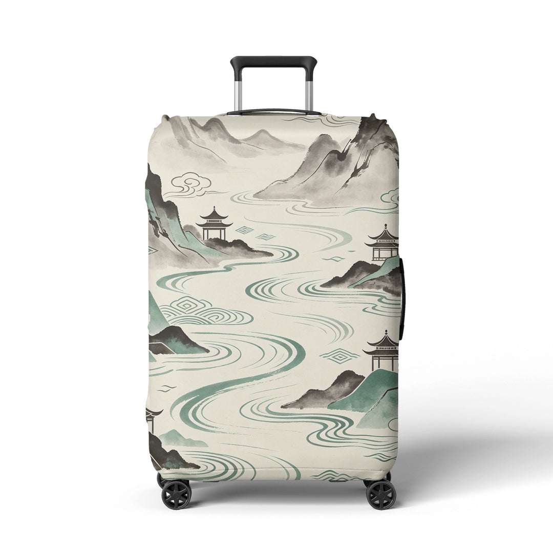 Women Hard Shell Suitcase in Elegant Bamboo Design Bowlift