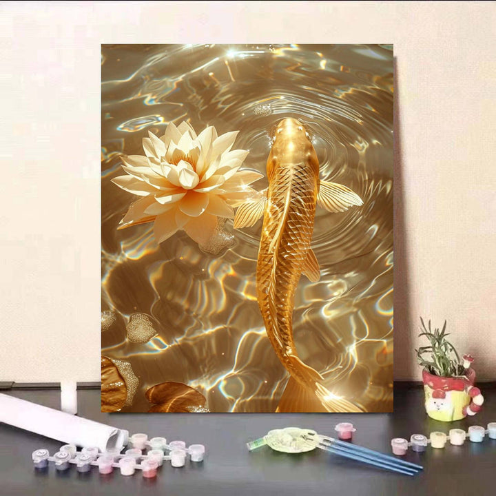 DIY Koi Fish and Water Lily Painting Kit Bowlift