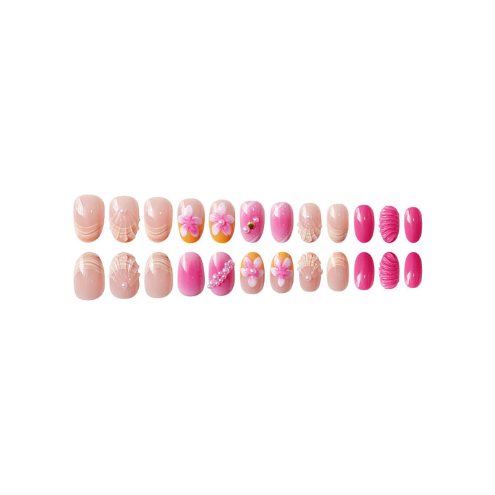 Artistic 3D Floral Nail Art Bowlift