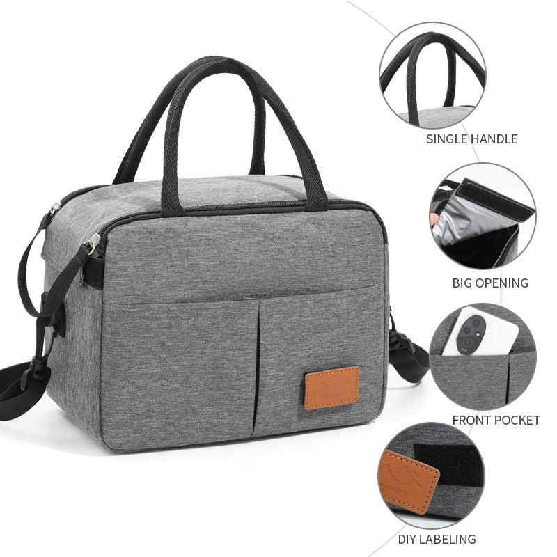 Insulated Multi-Pocket Lunch Cooler Bag Bowlift