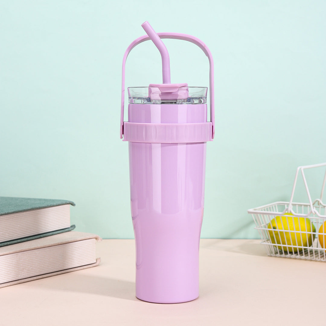 Women's drinking cup with straw Bowlift