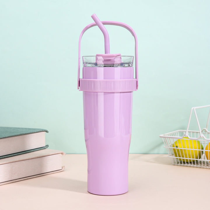 Women's drinking cup with straw Bowlift