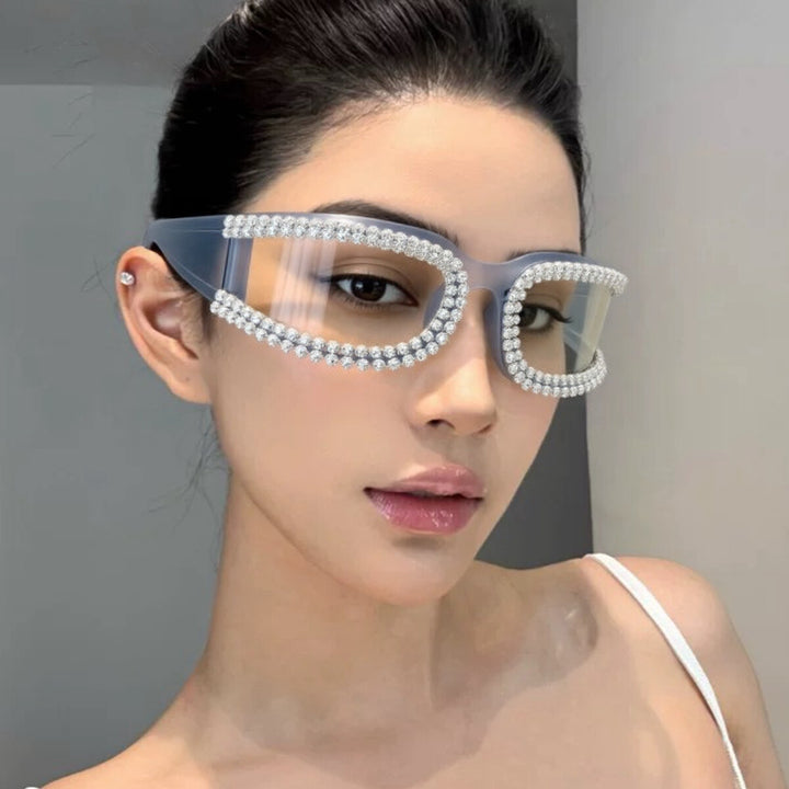 Women's fashionable and glamorous oversized sunglasses Bowlift
