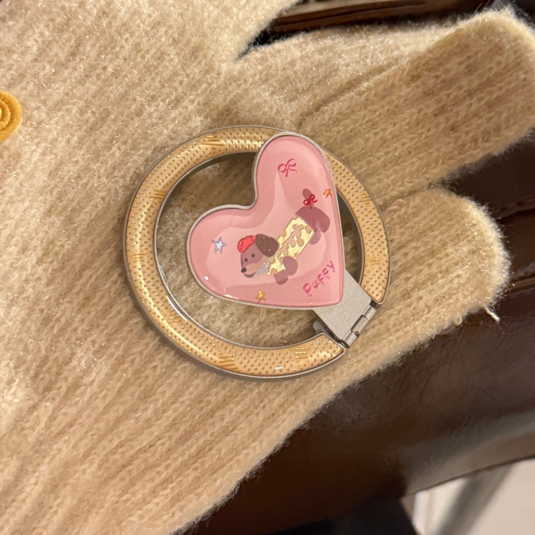 Heart-shaped hand mirror Bowlift