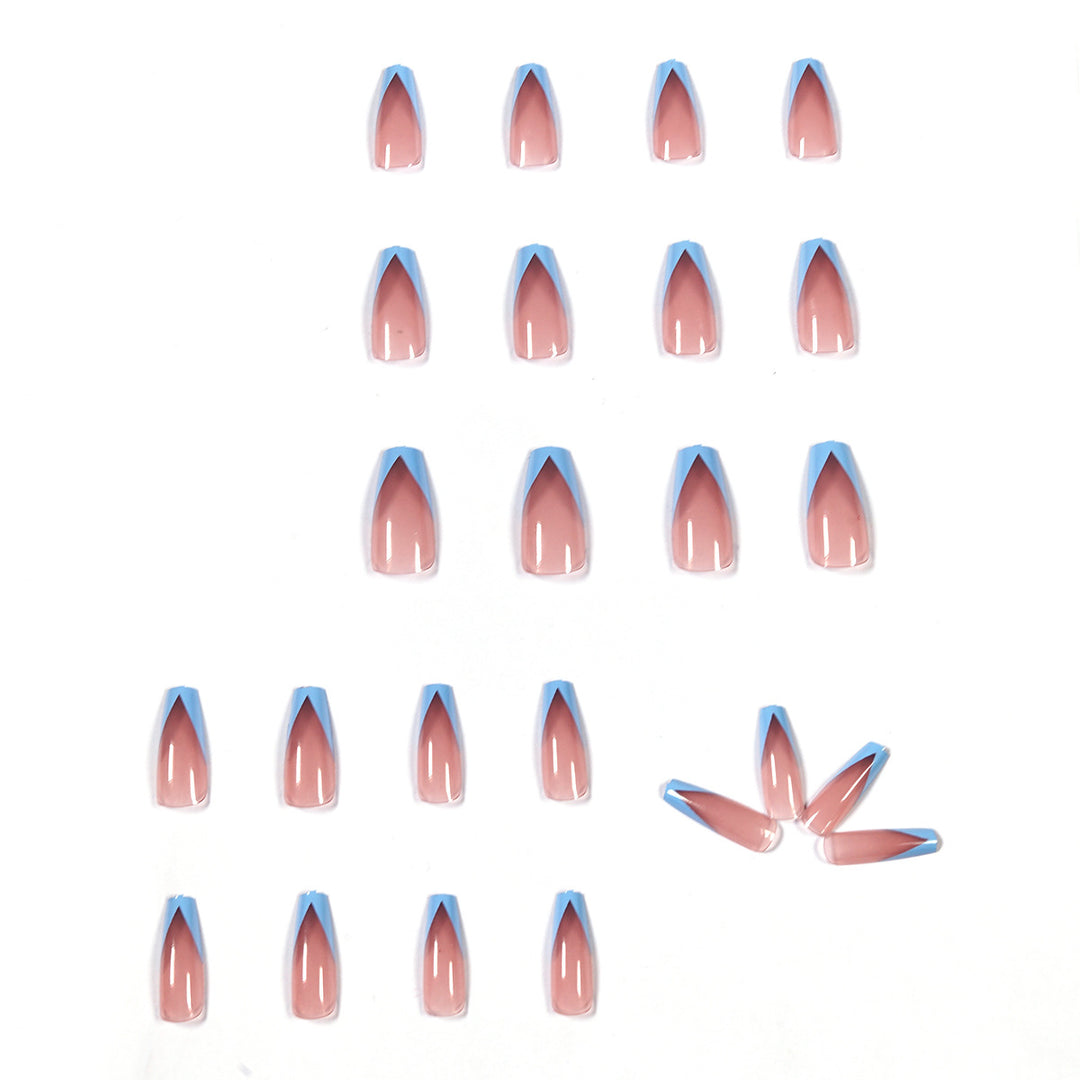 Artistic Stiletto Nails with Ombre Design Bowlift