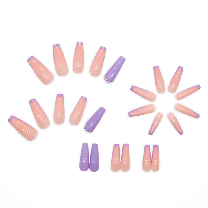 Artificial nail set with elegant and sparkling design Bowlift