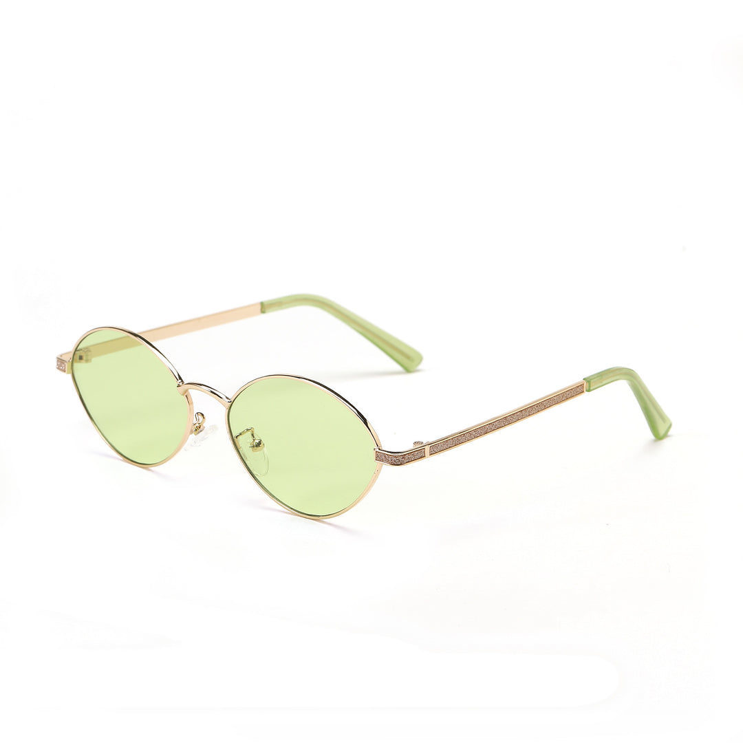 Women's fashionable round sunglasses with luxurious accents Bowlift