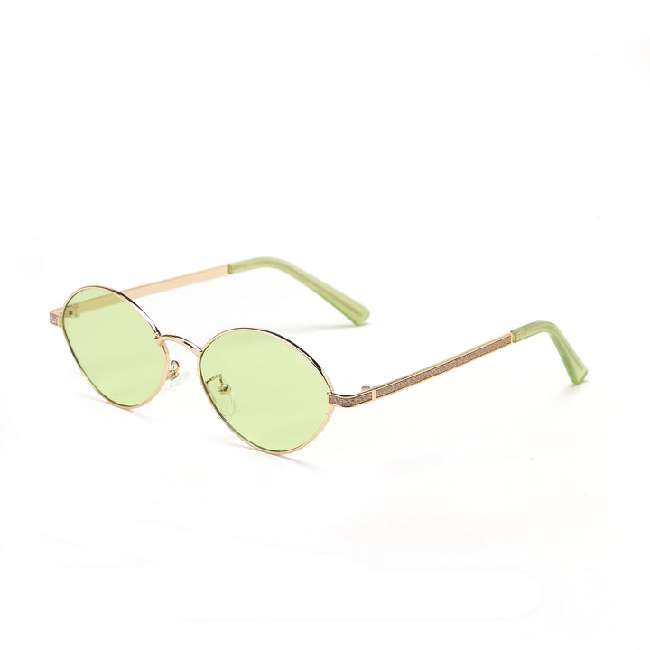 Women's fashionable round sunglasses with luxurious accents Bowlift