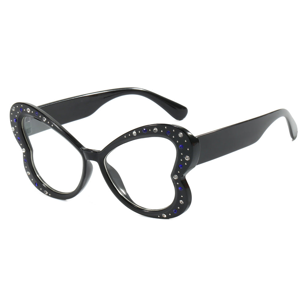 Women's playful heart-shaped sunglasses with glitter accents Bowlift
