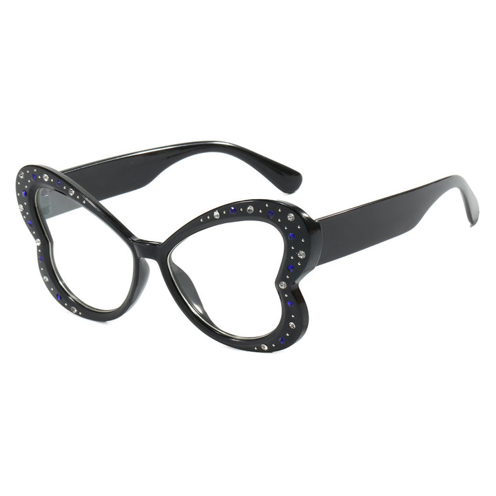 Women's playful heart-shaped sunglasses with glitter accents Bowlift
