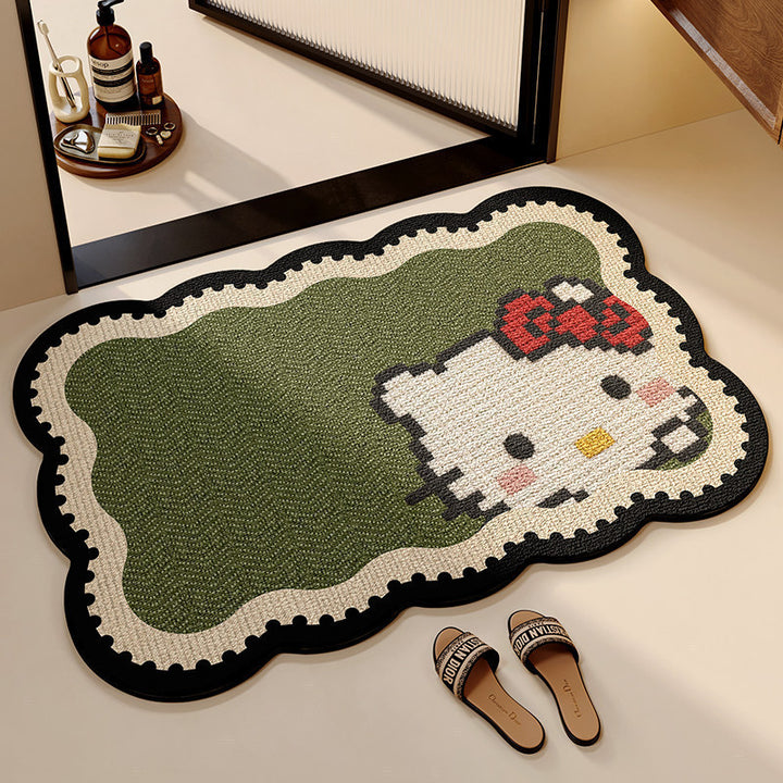 Decorative Cat-Shaped Bath Mat