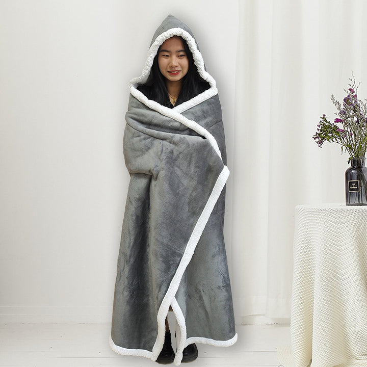 Women's Hooded Blanket Bowlift