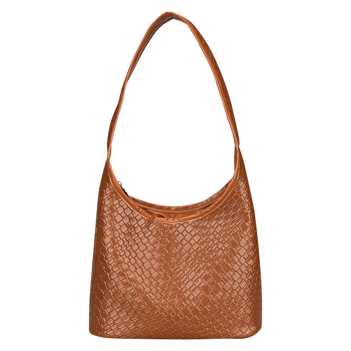 Textured Woven Hobo Bag Bowlift