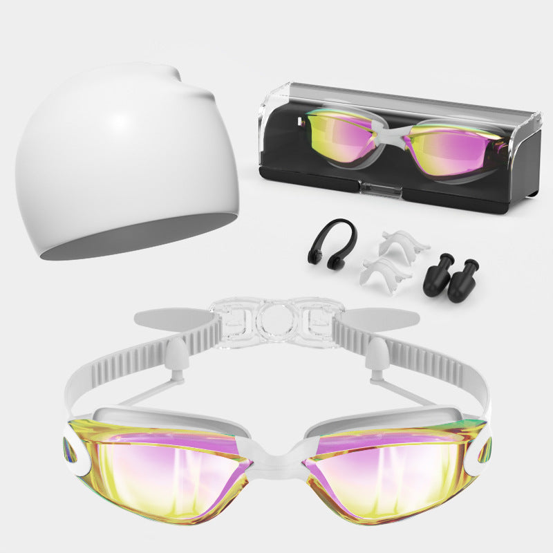 High-Performance Swimming Goggles Set Bowlift