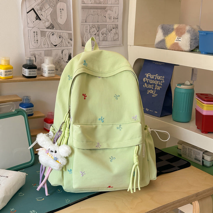 Embroidered Floral Backpack