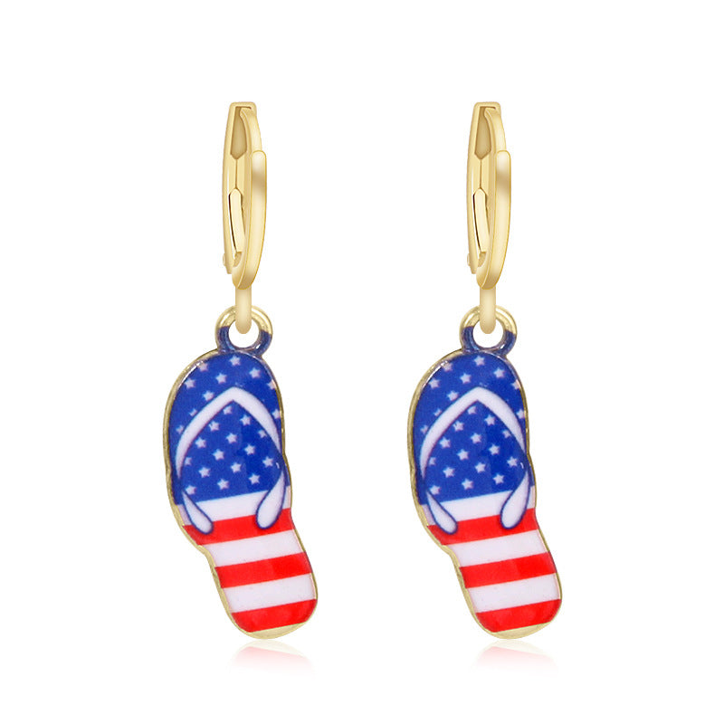 Women's long multi-layer star drop earrings with crystal embellishments and rhodium-plated alloy Bowlift