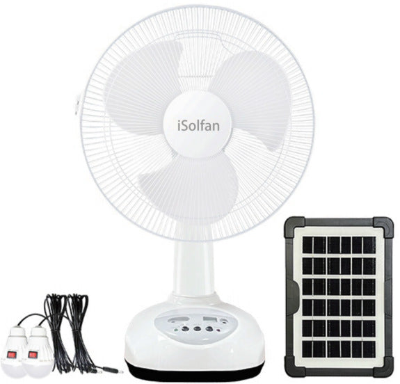 Ladies Solar-Powered Table Fan Bowlift