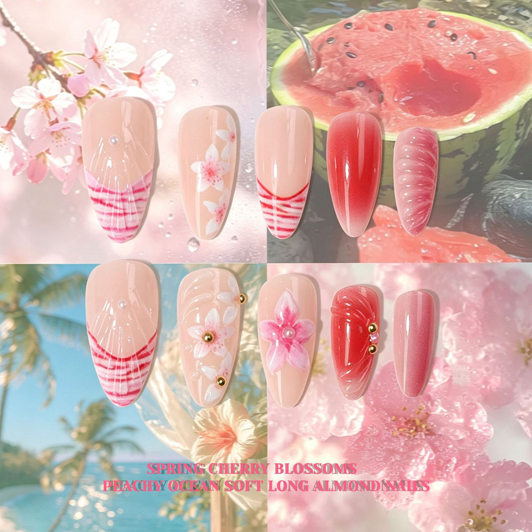 Floral Art Press-On Nail Tips Collection Bowlift