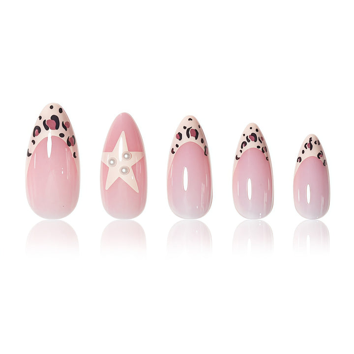 Artistic Star and Animal Print Nail Art Extensions Bowlift