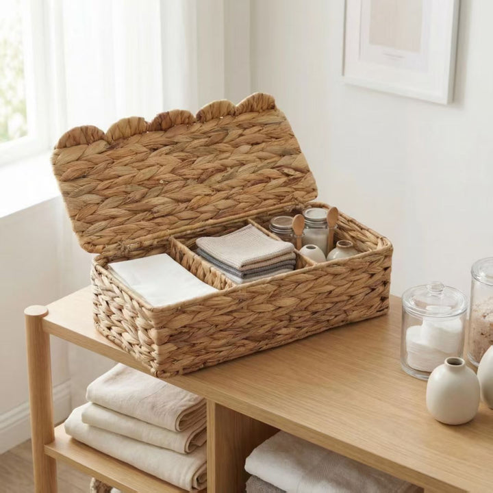 Storage basket with lid Bowlift