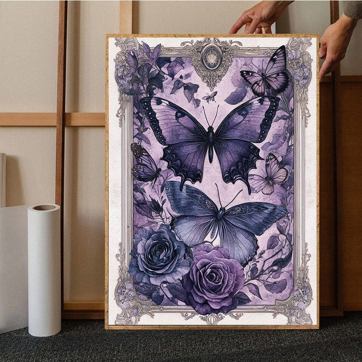 Butterfly-Themed Decorative Art Print Bowlift