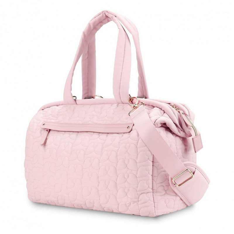 Padded tote bag with versatile compartment layout Bowlift