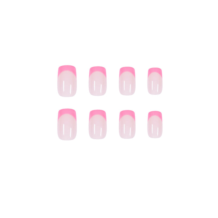 Artificial nail art with elegant French tip Bowlift