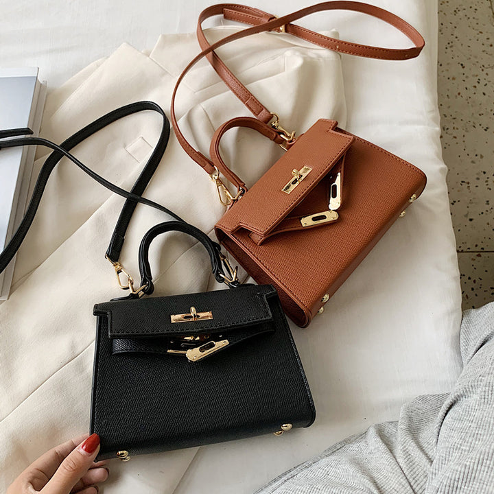 Structured Faux Leather Handbag Bowlift