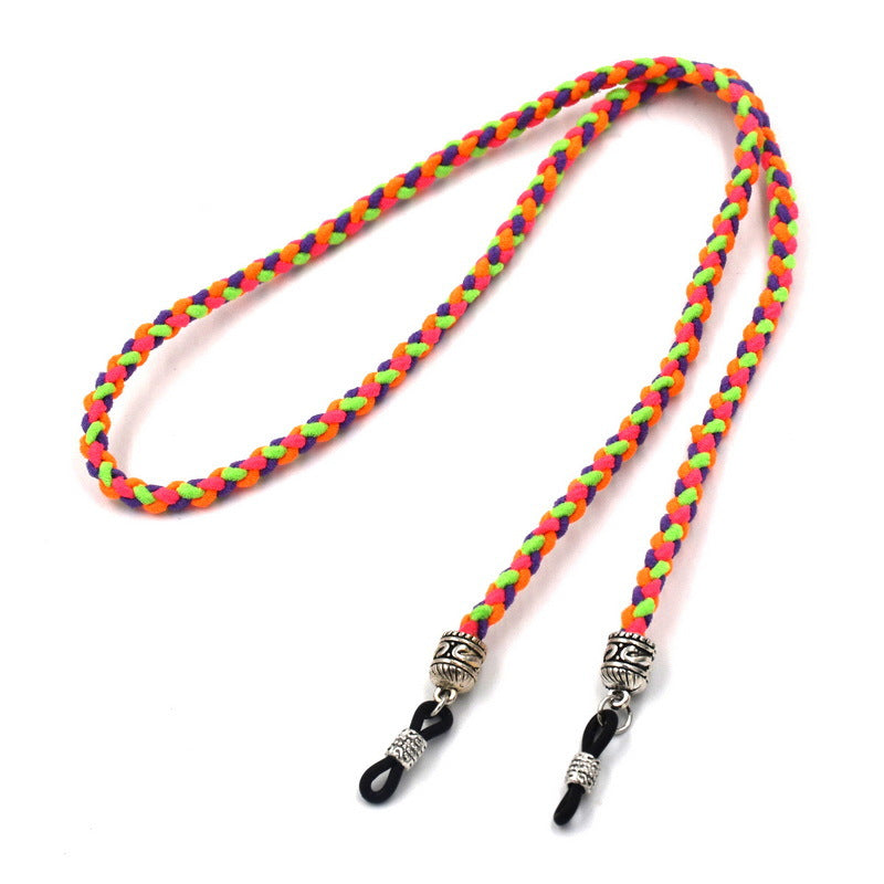 Colorful Braided Eyewear Retainer Bowlift