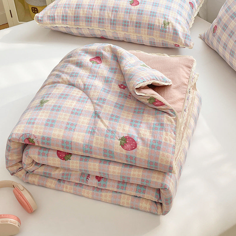 Ladies comfort duvet with delicate floral pattern and high-quality filling Bowlift