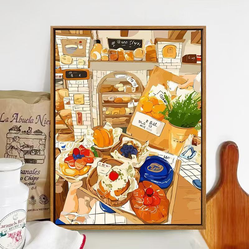 Bakery-Themed Illustrated Wall Art Bowlift