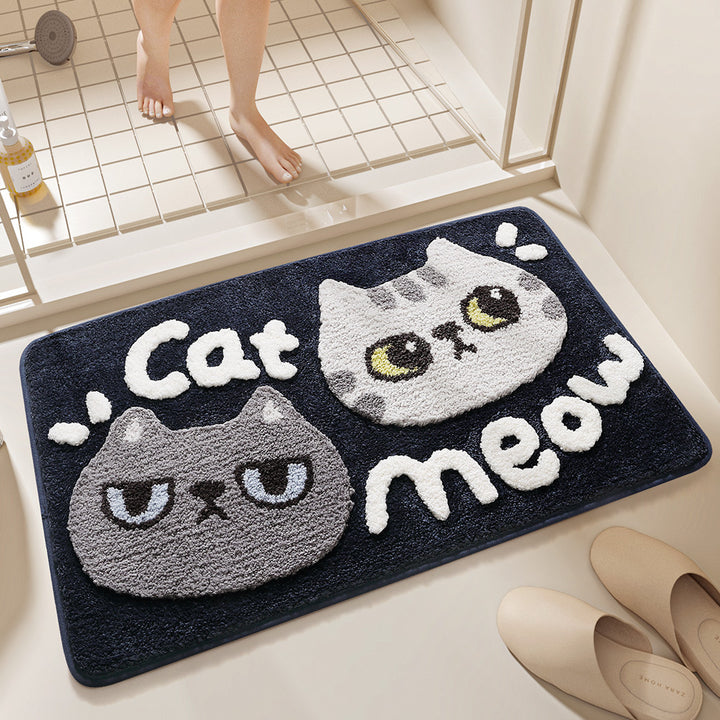 Plush Bunny-Themed Bath Mat Bowlift