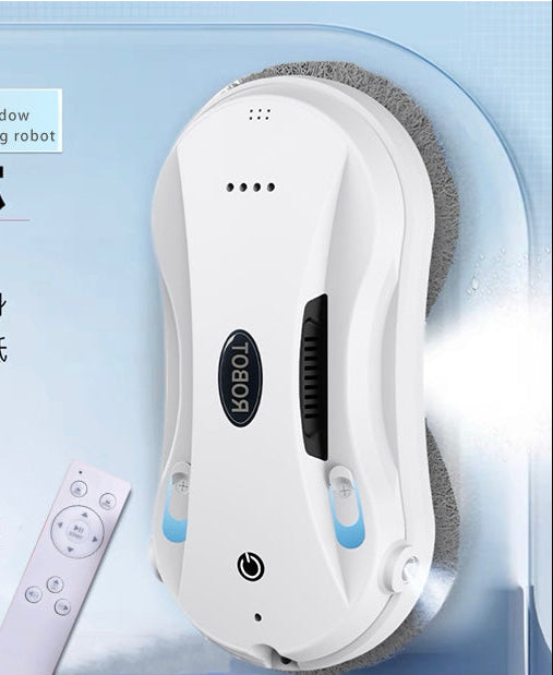 Ultrasonic Mist Automatic Window Cleaning Robot with Remote Control UPS Safety and Thin Profile Bowlift