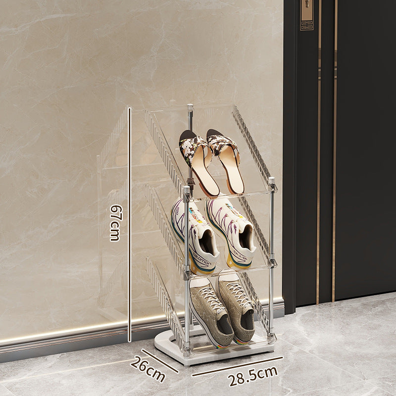 Shoe rack with transparent design Bowlift