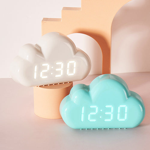 Cloud Clock with Digital LED Display Bowlift