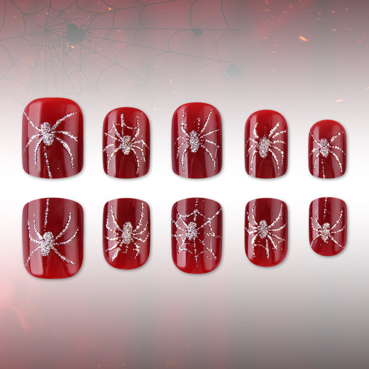Halloween-Themed Spider Nail Art Bowlift