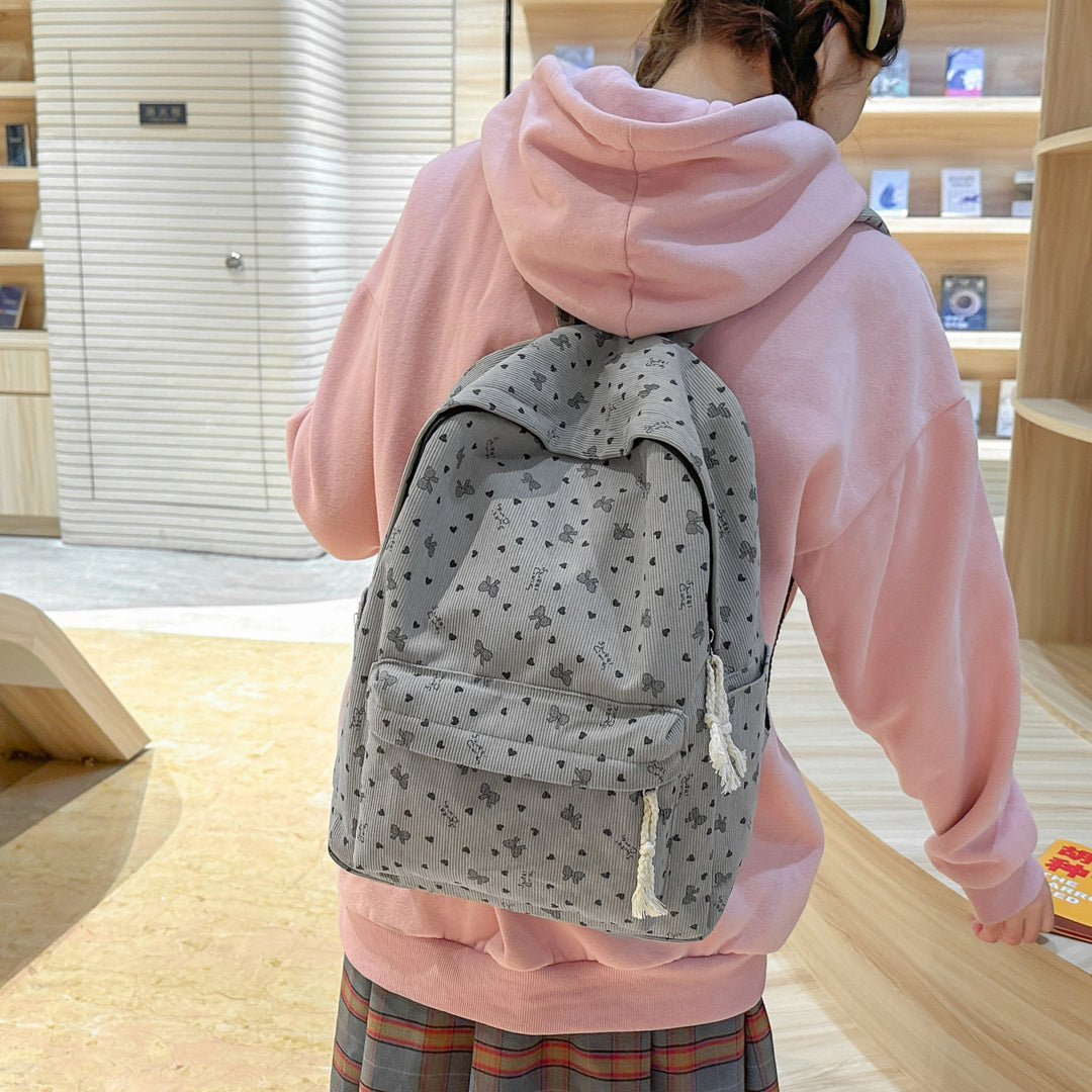 Backpack with Playful Butterfly Design Bowlift