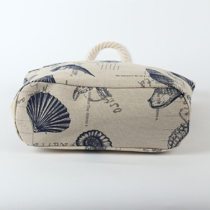 Beach bag in maritime design with sturdy rope handles Bowlift