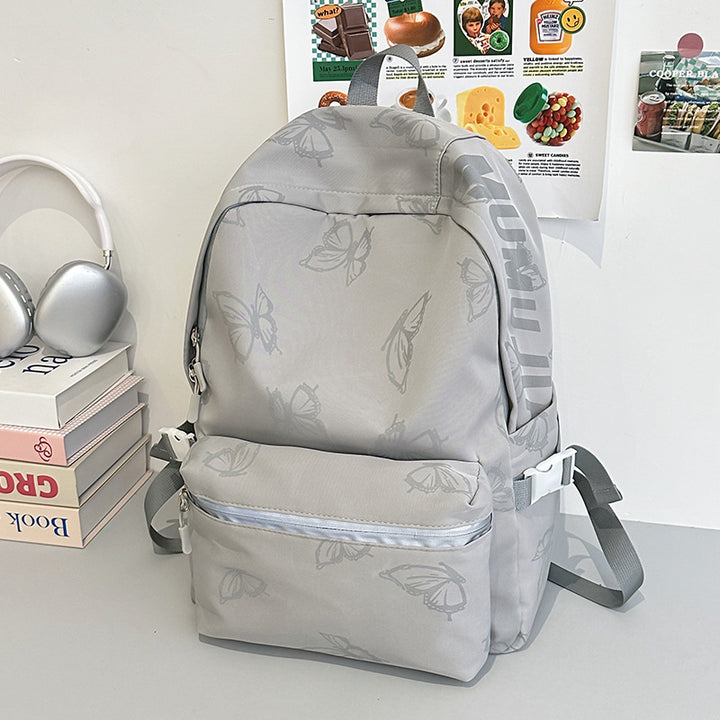 Stylish Butterfly Print Backpack