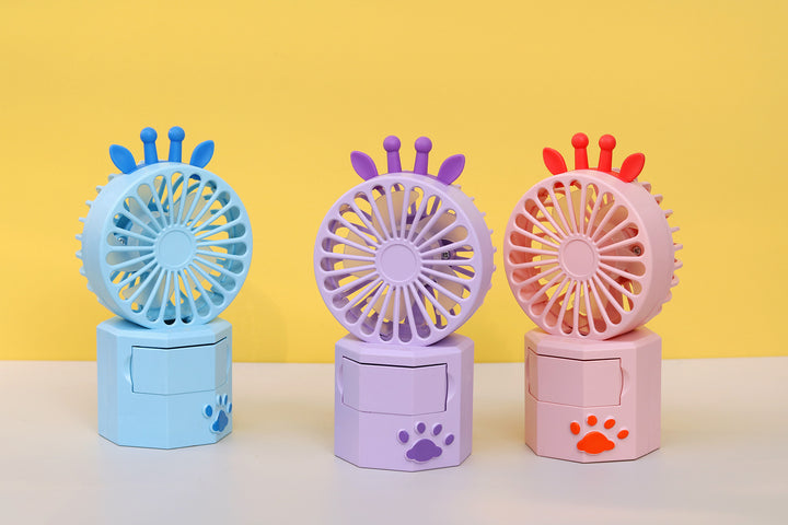 Unisex Portable Mini Fan with Animal Ears and USB Connection Bowlift