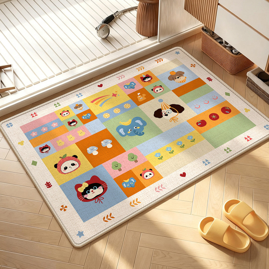 Fun Dot-Patterned Non-Slip Bathroom Mat Bowlift