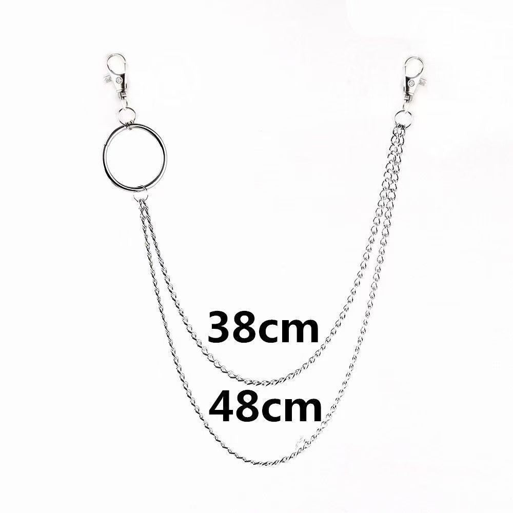 Unique Double Layer Chain Wallet Keychain Bowlift