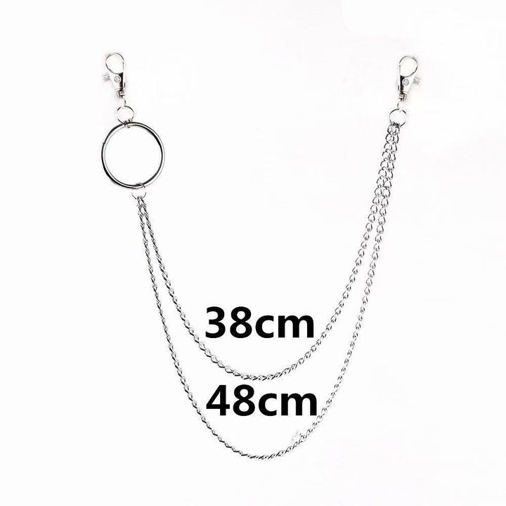 Unique Double Layer Chain Wallet Keychain Bowlift