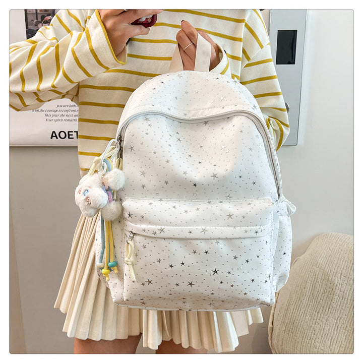 Starry Patterned School Backpack