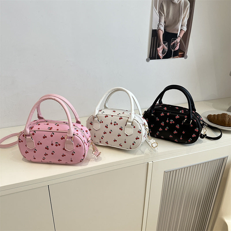 Playful Cherry Print Mini Handbag Bowlift