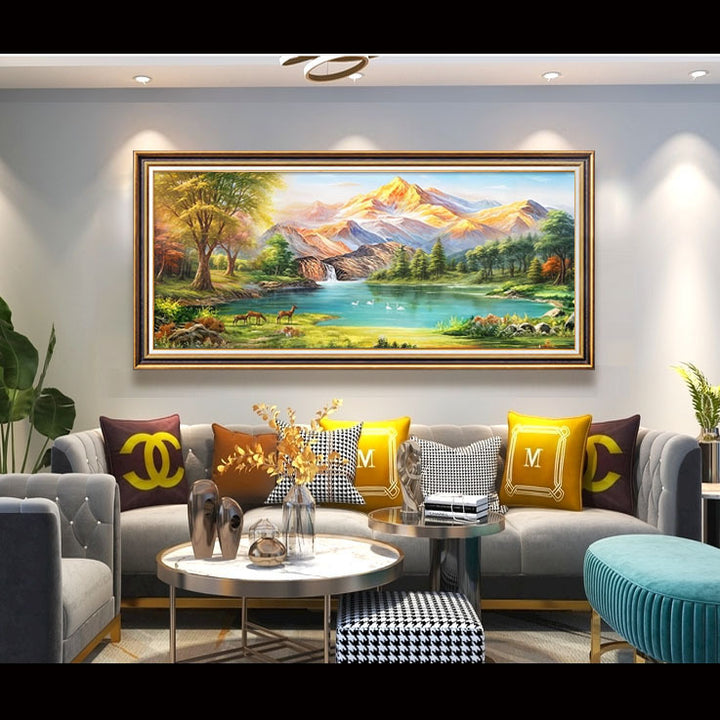 Scenic Mountain Landscape Wall Art